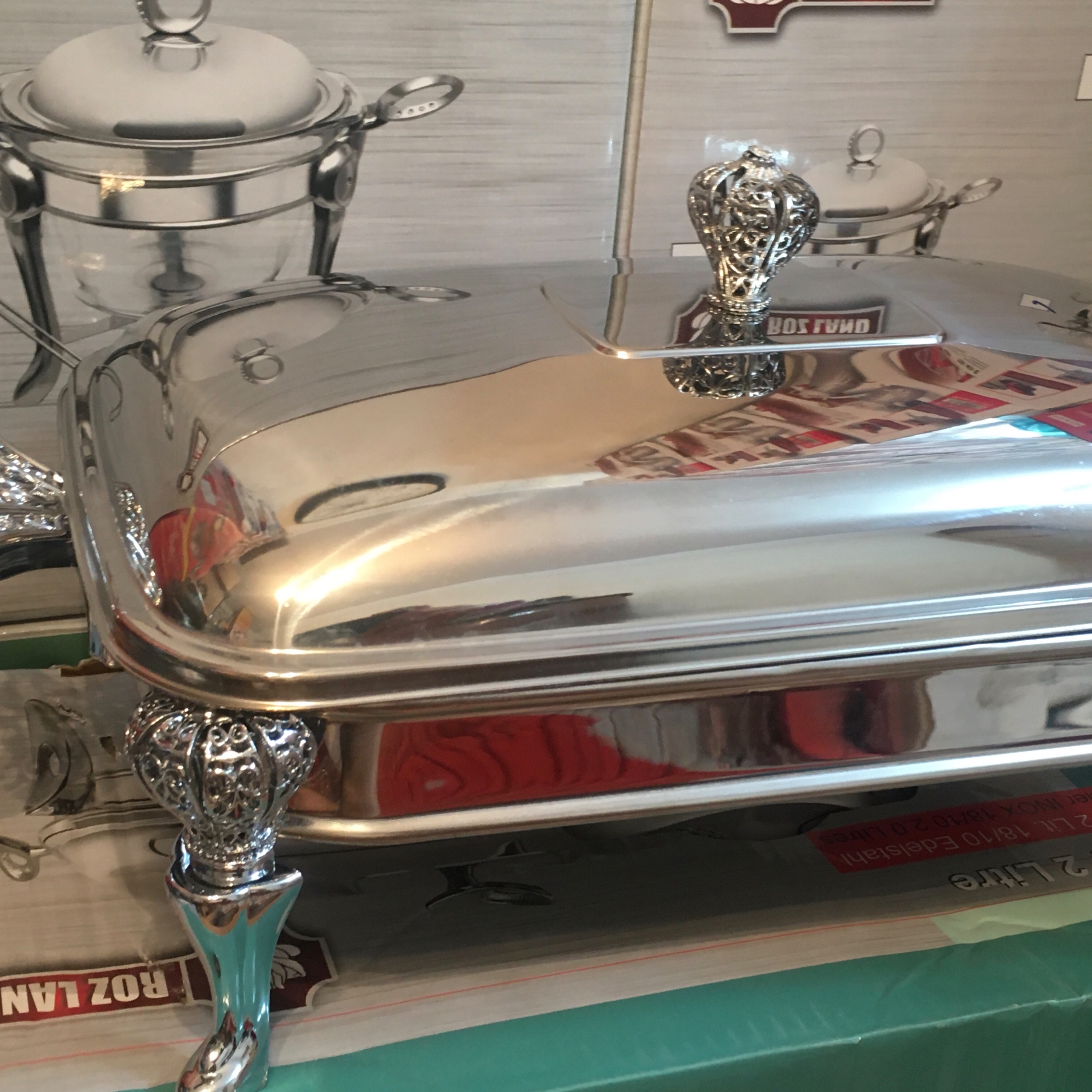 سوفله خوری استیل  مستطیل رزلند مدل امپراطور