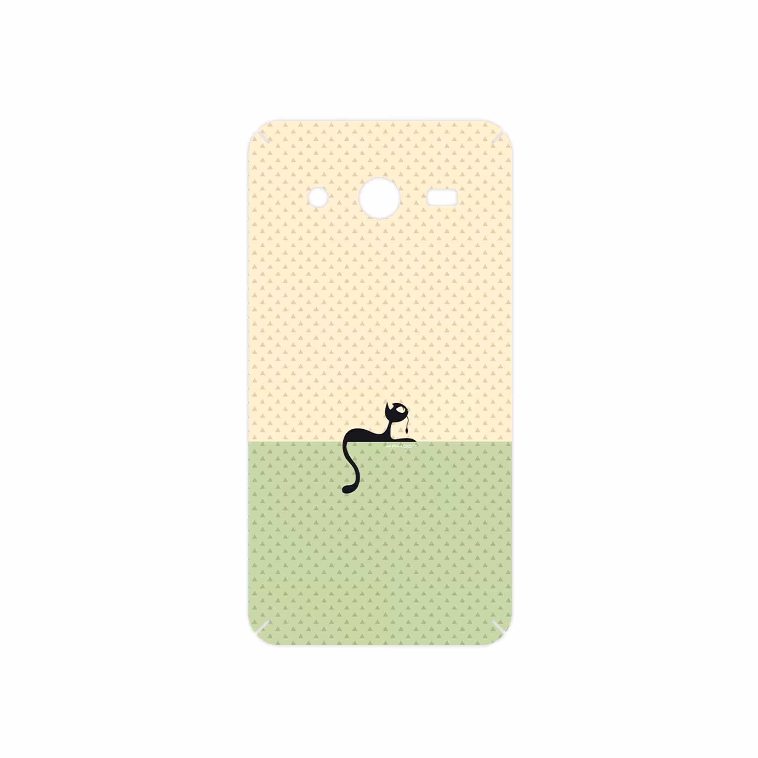 برچسب پوششی ماهوت مدل Minimal Internet Cat Icon مناسب برای گوشی موبایل سامسونگ Galaxy Core 2
