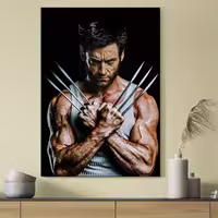 تابلو شاسی مدل Wolverine  کد 2654 | دنیای قاب