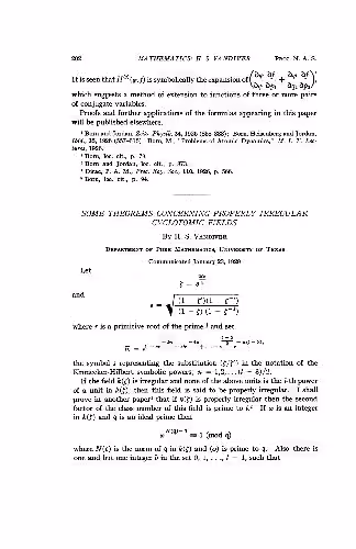 خرید و دانلود نسخه کامل کتاب Some theorems concerning properly irregular cyclomatic fields