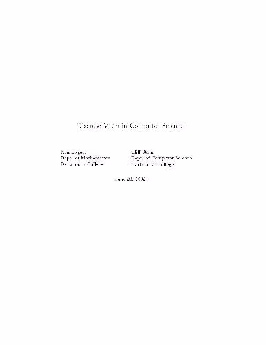 خرید و دانلود نسخه کامل کتاب Discrete Math in Computer Science