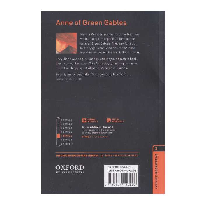 کتاب Oxford Bookworms Anne Of Green Gables اثر L.M. Montgomery انتشارات الوندپویان