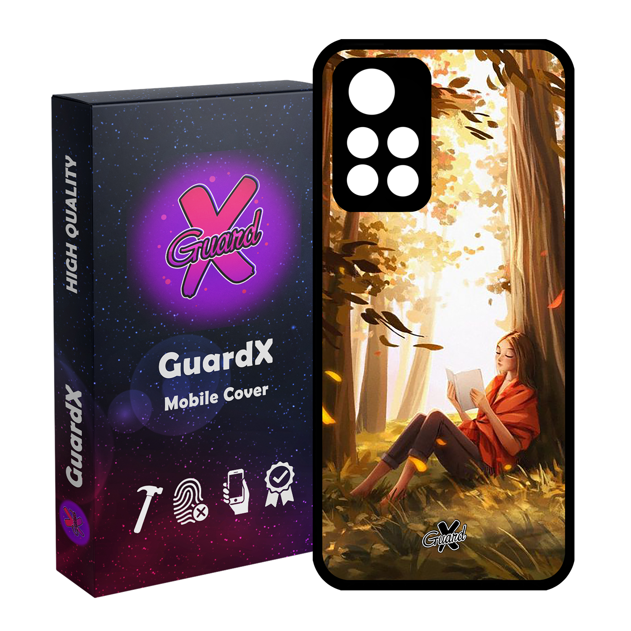 کاور گارد ایکس طرح دختر مدل Glass10276 مناسب برای گوشی موبایل شیائومی Poco M4 Pro 5G/Redmi Note 11T 5G/Redmi Note 11S 5G