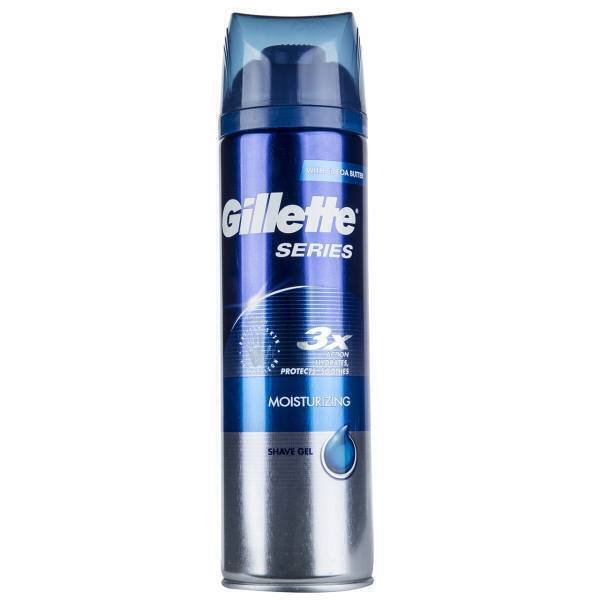 ژیلت ژل اصلاح صورت آقایان 200 میل آبی مدل Shave Gel moisturising
