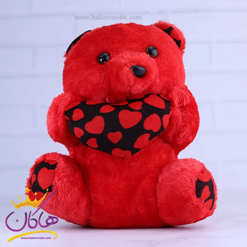 عروسک خرس قلب به دست قرمز | 200/2