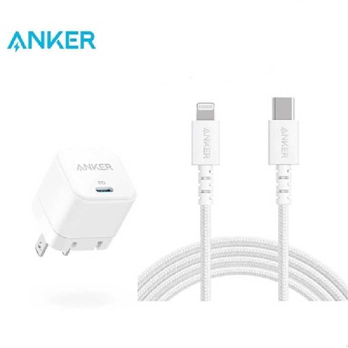 شارژر دیواری 20W همراه با کابل USB-C to Lighting انکرAnker مدل B2149