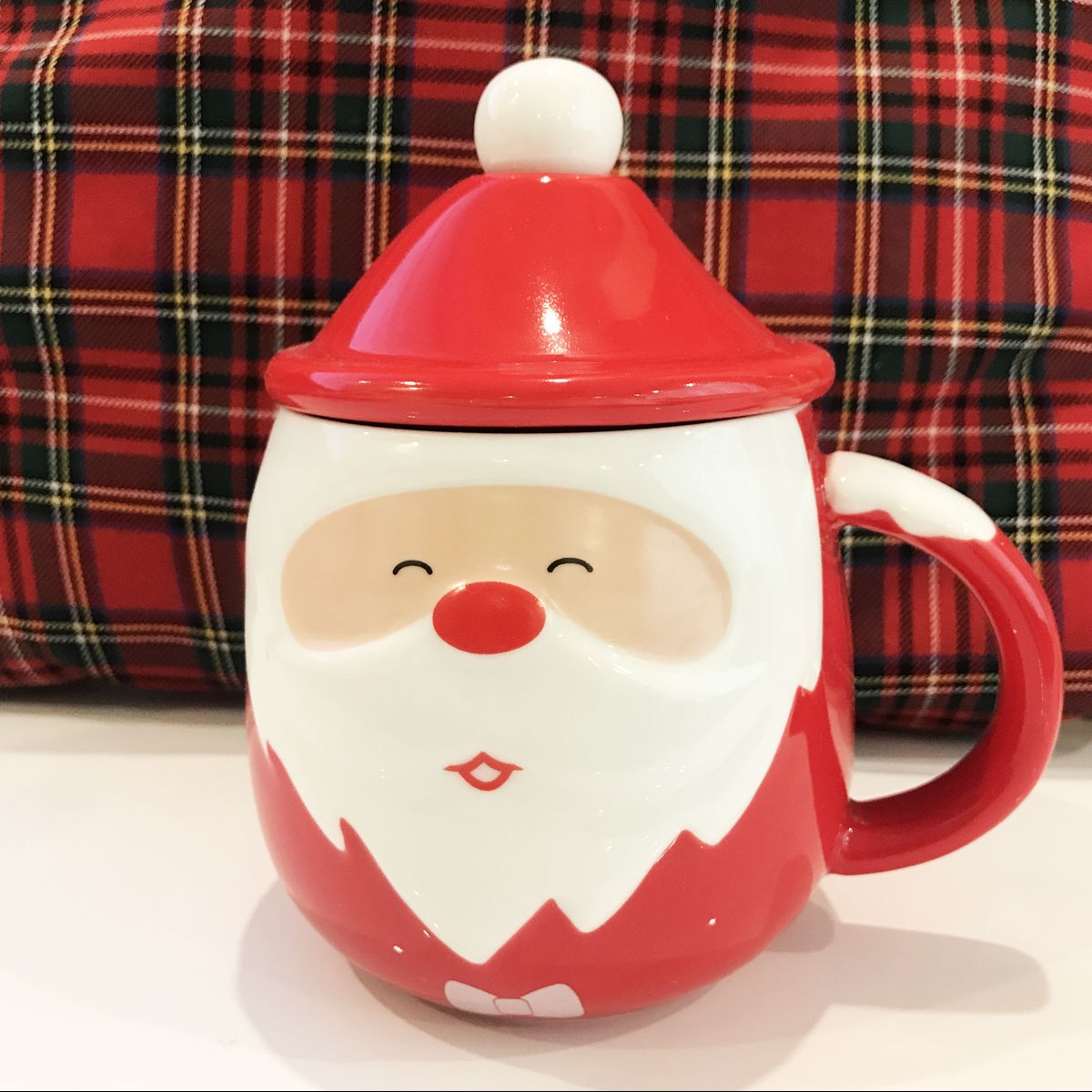 ماگ درب دار کریسمسی طرح بابا نوئل
