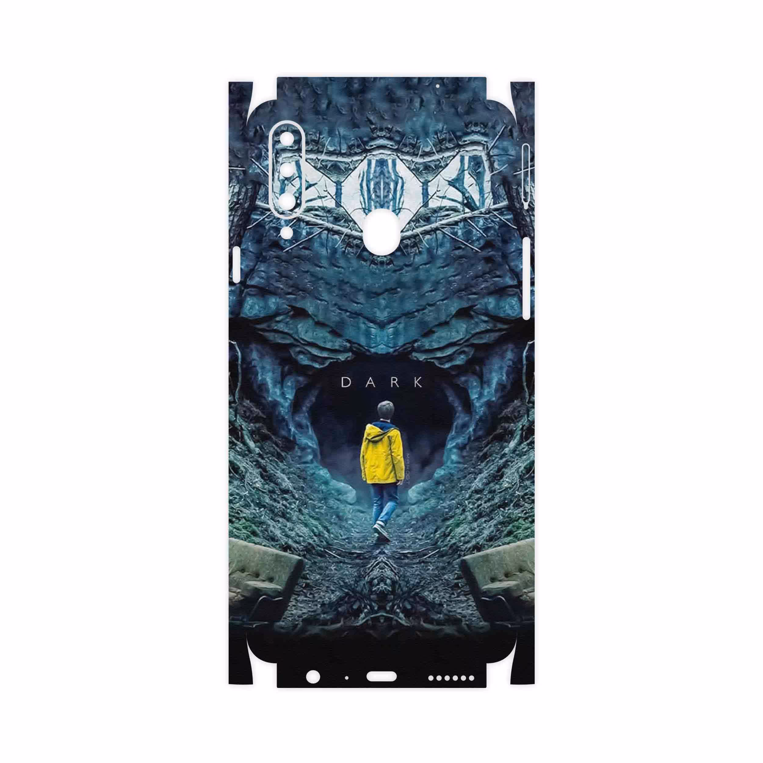 برچسب پوششی ماهوت مدل Dark-FullSkin مناسب برای گوشی موبایل سامسونگ Galaxy A20s