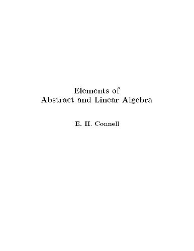 خرید و دانلود نسخه کامل کتاب Elements of abstract and linear algebra (free web version)