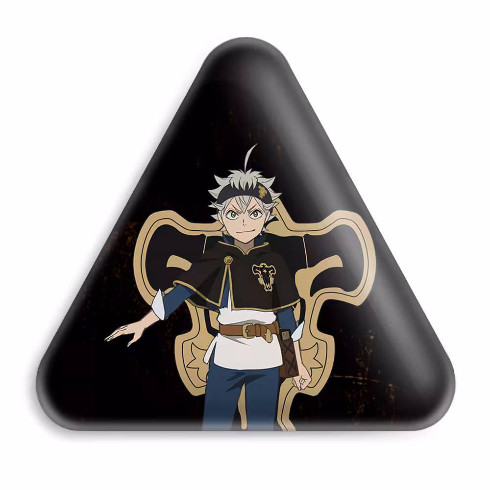 پیکسل خندالو طرح آستا انیمه بلک کلاور Black Clover مدل مثلثی کد 10263