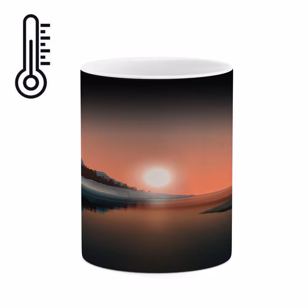 ماگ حرارتی کاکتی طرح منظره مدل mgh14076