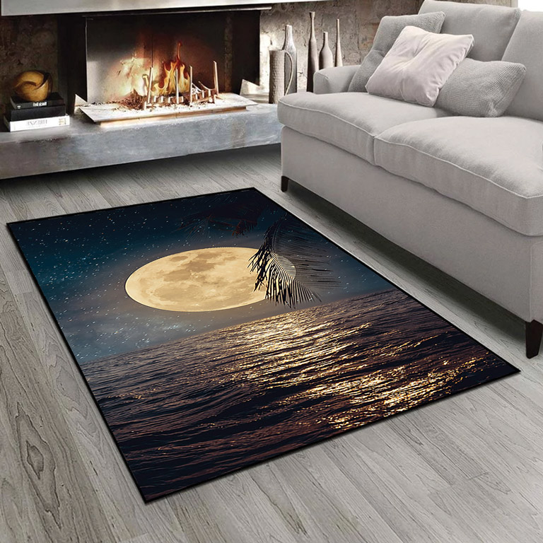 فرشینه تصویر ماه و منظره دریا pk-3223