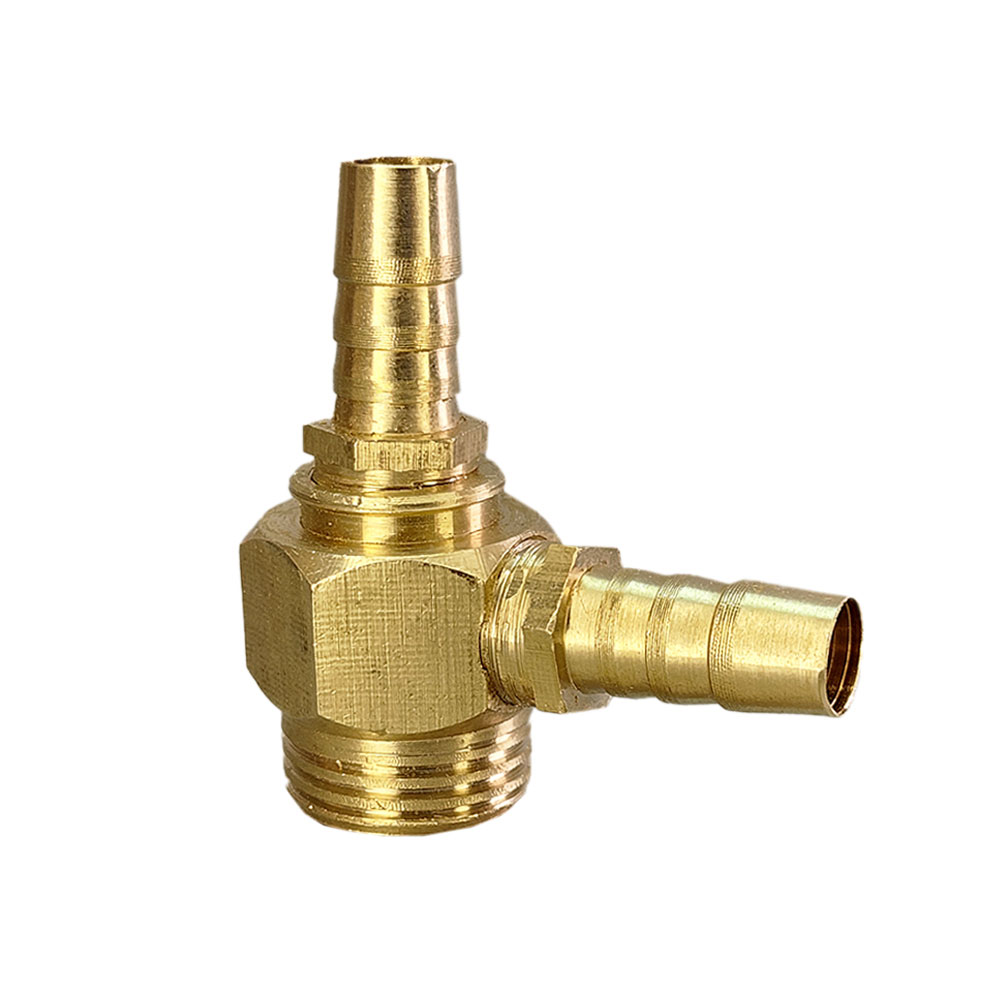 سه راهی گاز 1/2 لوله ای سه راهی شلنگ گاز لوله ای برنجی سنگین