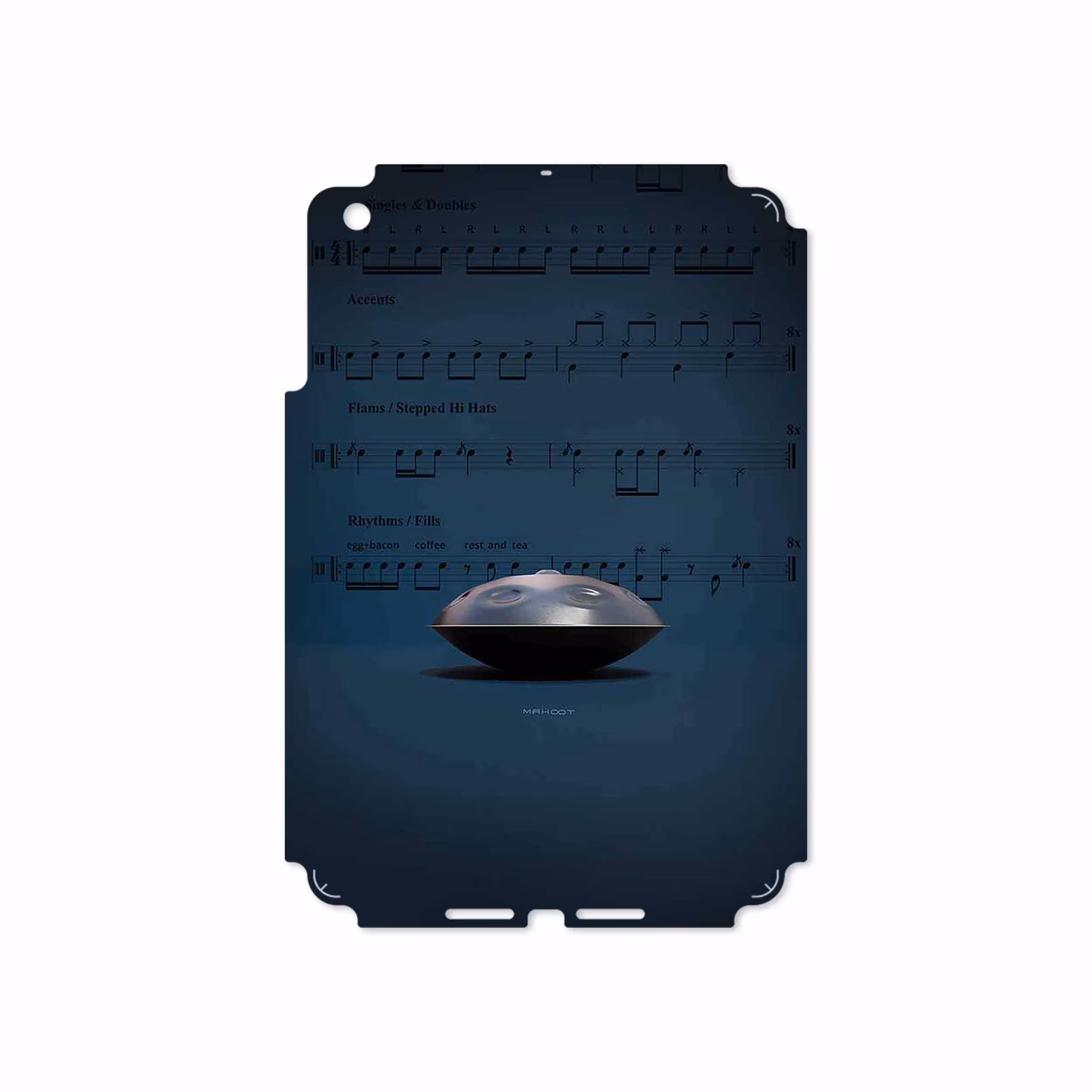 برچسب پوششی ماهوت مدل Hang Instrument مناسب برای تبلت اپل iPad mini 2012 A1455