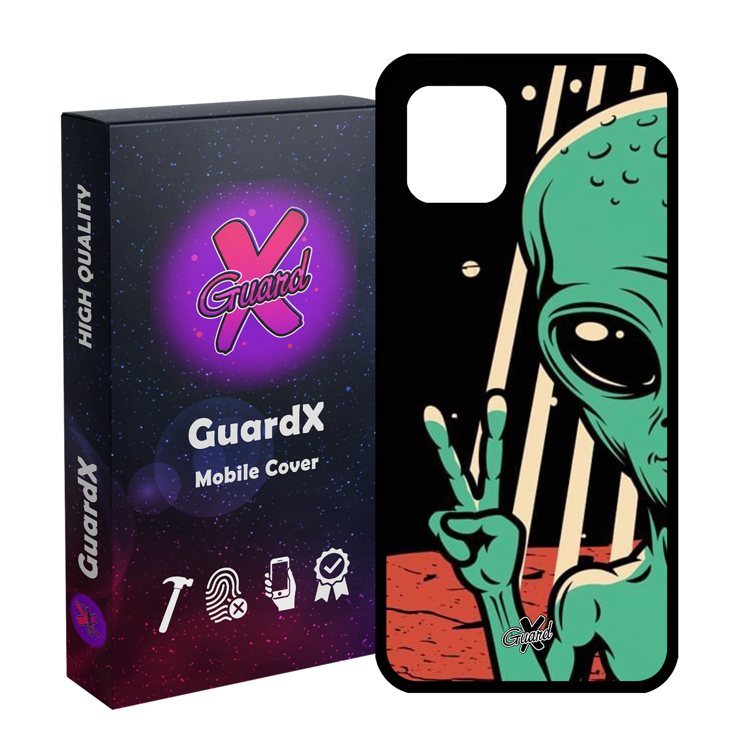 کاور گارد ایکس طرح Alien مدل Glass10499 مناسب برای گوشی موبایل سامسونگ Galaxy Note 10 Lite / A81