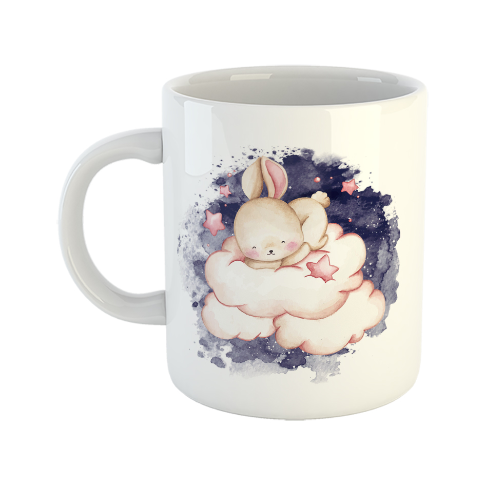 ماگ طرح خواب خرگوش روی ابرها