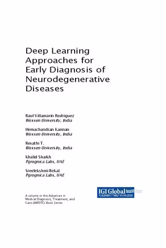 خرید و دانلود نسخه کامل کتاب Deep Learning Approaches for Early Diagnosis of Neurodegenerative Diseases