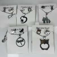 نیم ست استیل  نقره ای رنگ ثابت