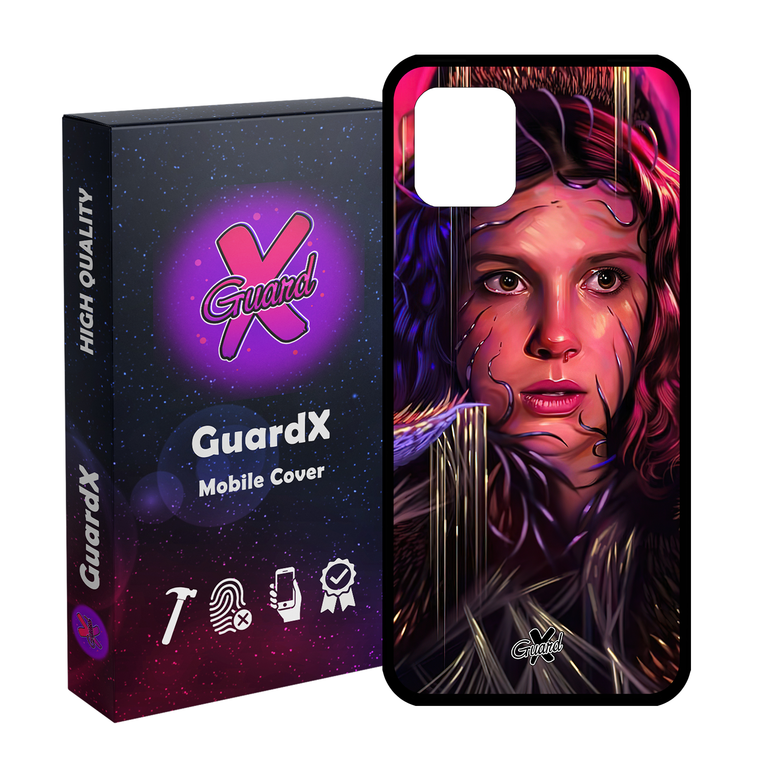 کاور گارد ایکس طرح Stranger Things مدل Glass10462 مناسب برای گوشی موبایل سامسونگ Galaxy Note 10 Lite / A81