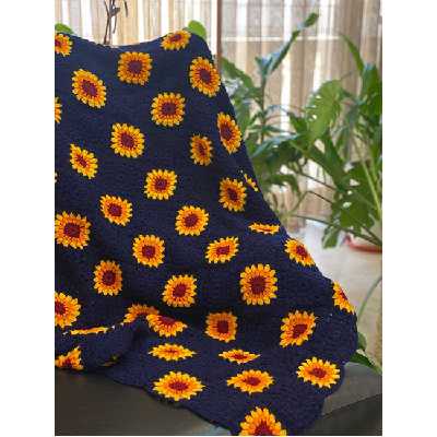 شال مبل و تخت مدل آفتاب سایز 130×130 سانتیمتر