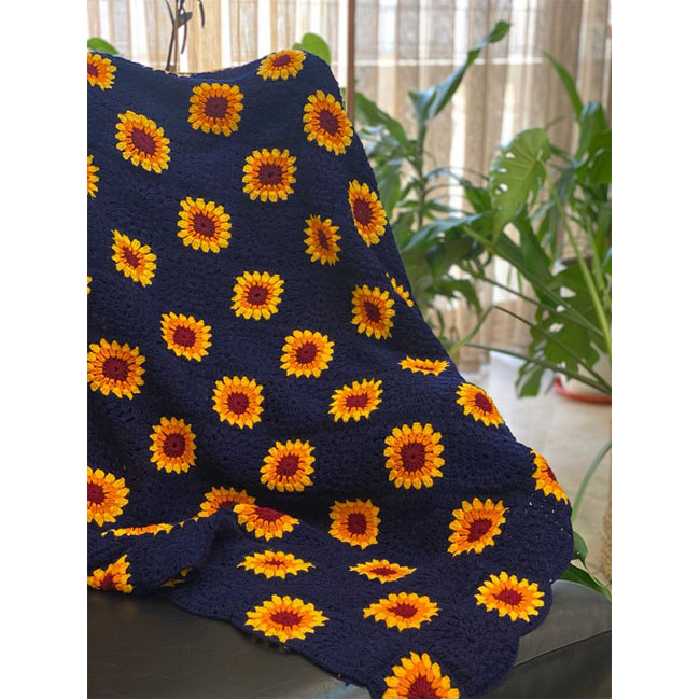 شال مبل و تخت مدل آفتاب سایز 130×130 سانتیمتر