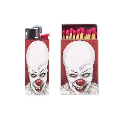 فندک مدل دلقک کد 1512 به همراه کبریت