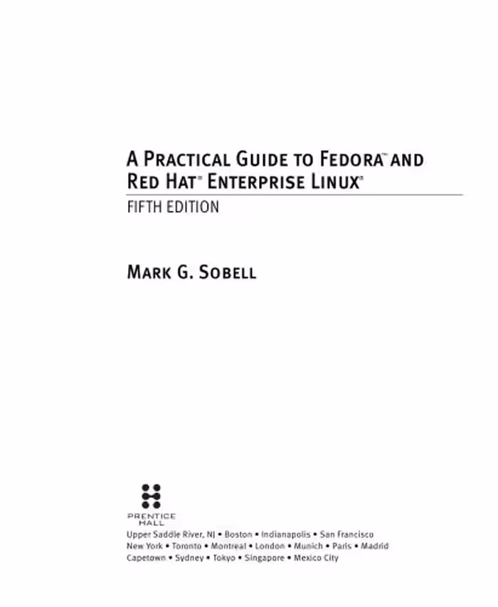 خرید و دانلود نسخه کامل کتاب Practical Guide to Fedora and Red Hat Enterprise Linux, A (5th Edition)