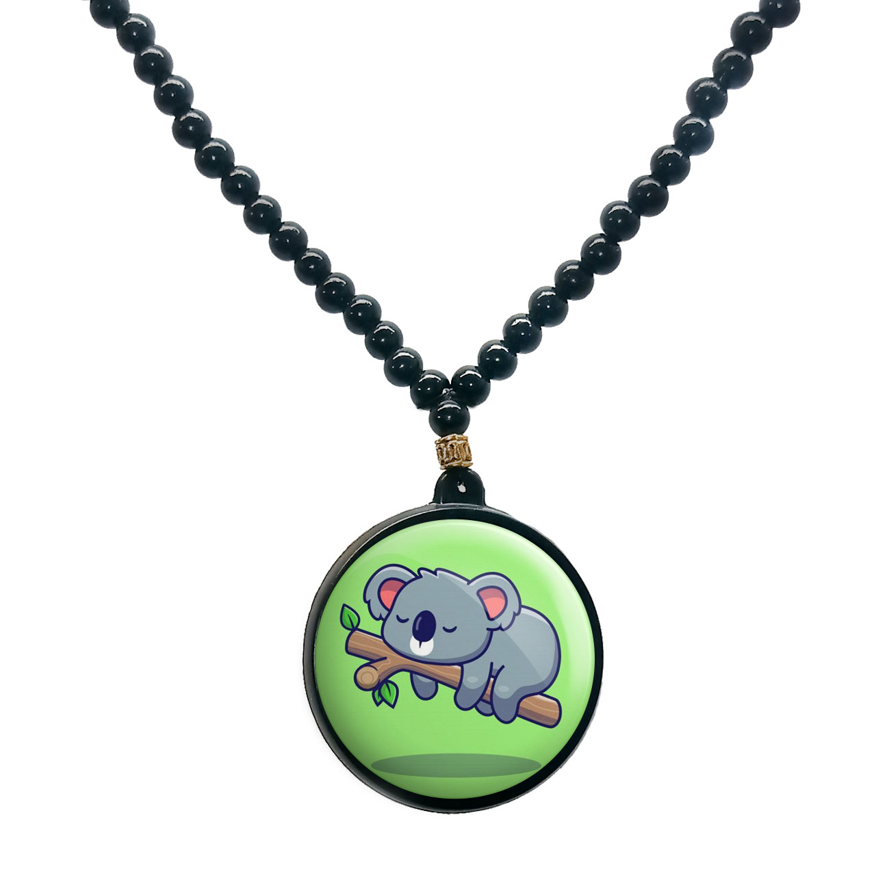 گردنبند پرمانه طرح حیوانات کیوت کد pmd.21419 مدل دو طرفه