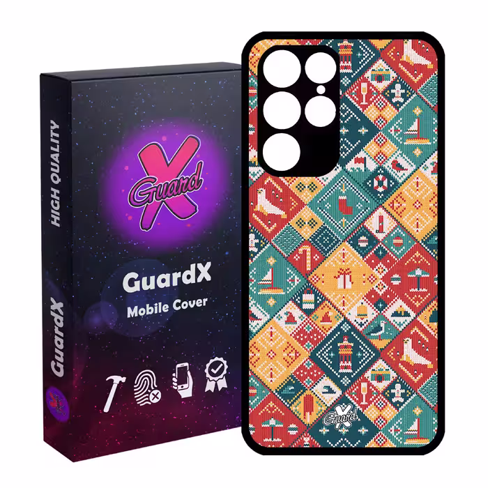 کاور گارد ایکس طرح Pattern مدل Glass10168 مناسب برای گوشی موبایل سامسونگ Galaxy S22 Ultra