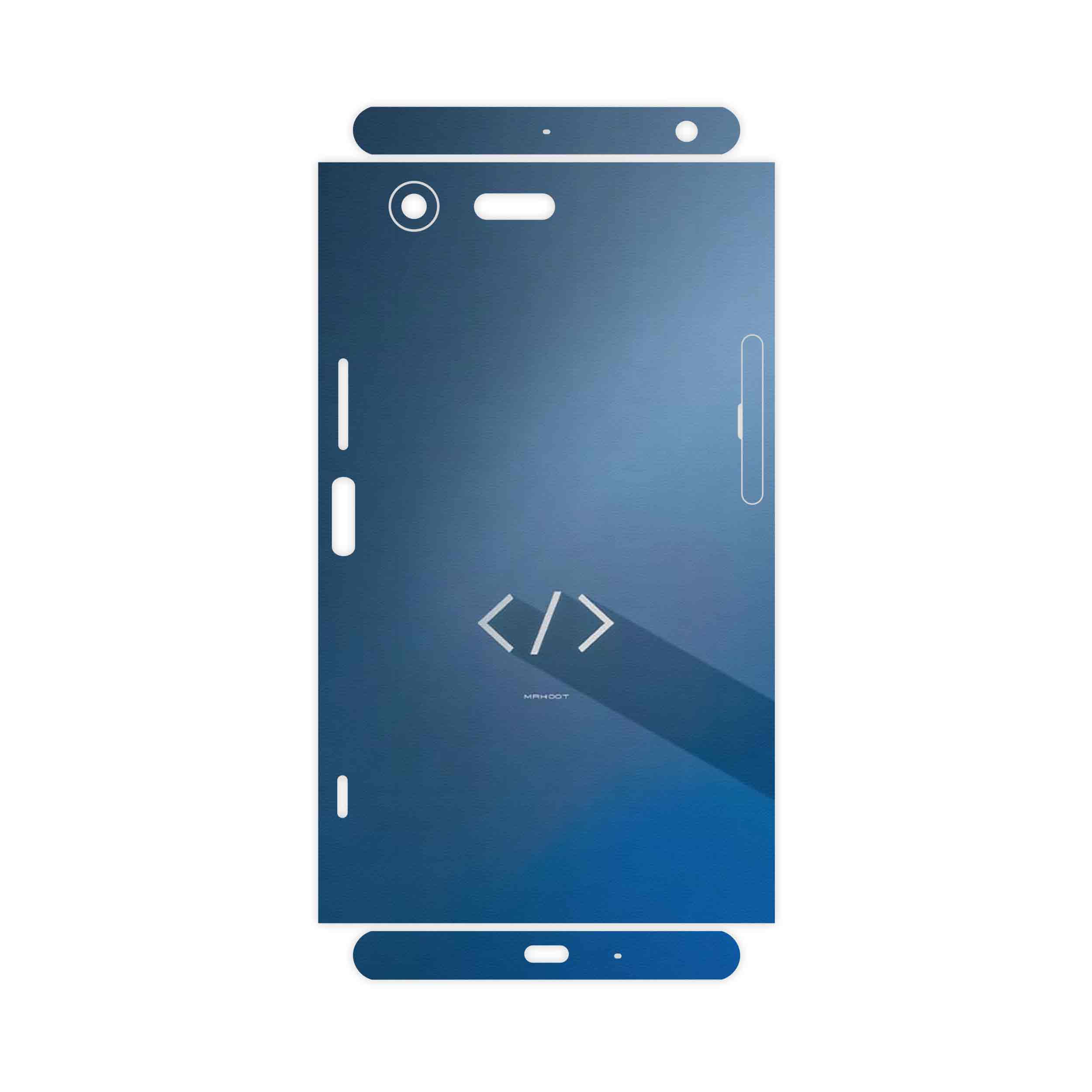 برچسب پوششی ماهوت مدل Minimal Coding icon-FullSkin مناسب برای گوشی موبایل سونی Xperia XZ Premium