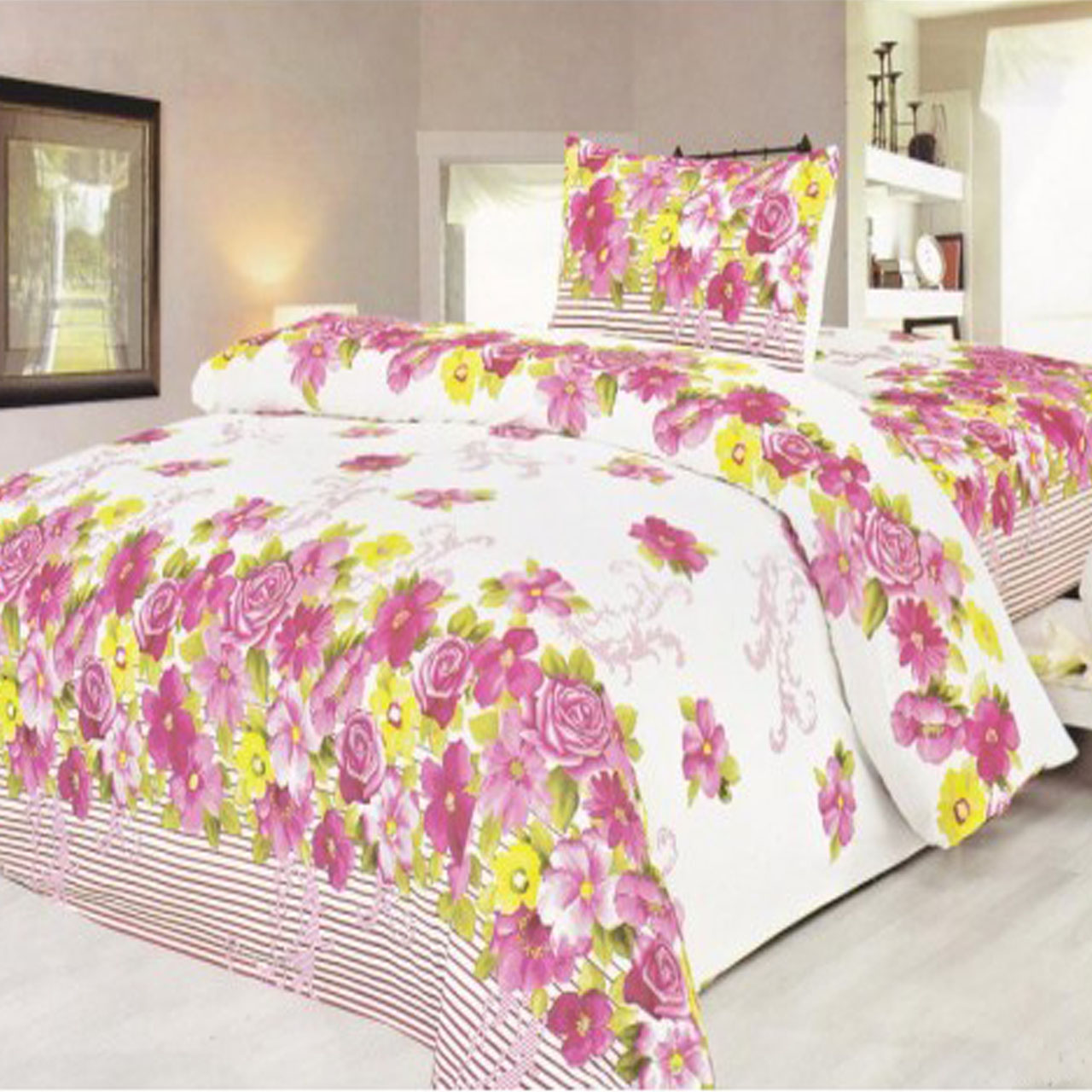 سرویس روتختی کالای خواب شمیم مدل Alissa یکنفره 3 تکه