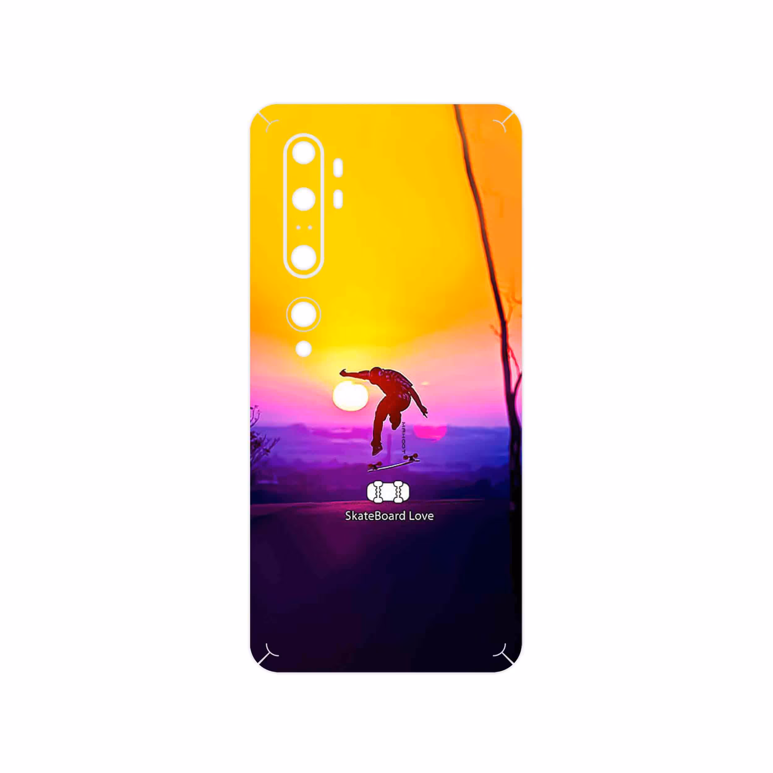 برچسب پوششی ماهوت مدل Skateboard مناسب برای گوشی موبایل شیائومی Mi Note 10 Pro