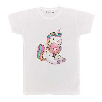 تی شرت بچگانه پرمانه طرح یونیکورن کد pmt.3279