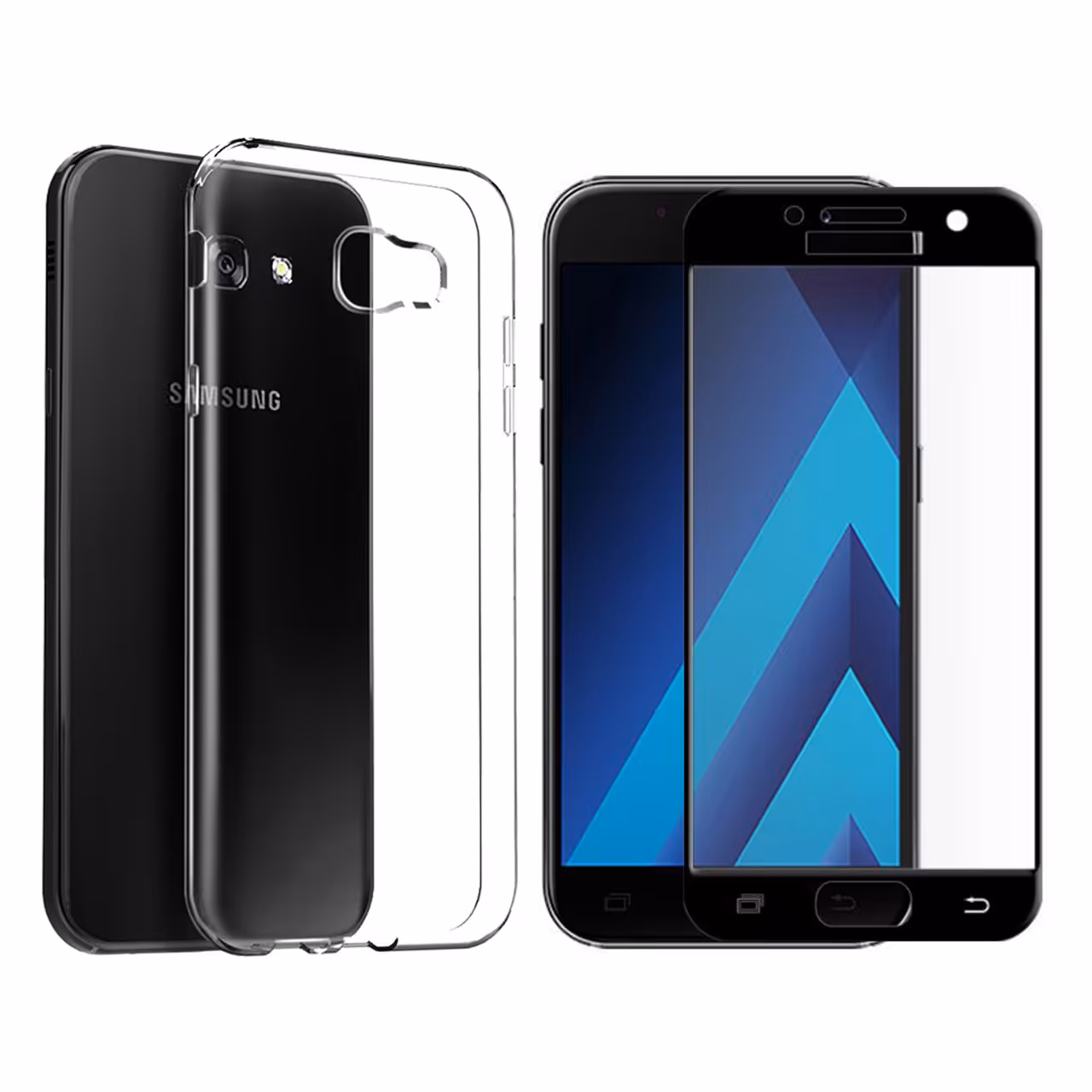 کاور اوکیس مدل skid-06 مناسب برای گوشی موبایل سامسونگ GALAXY A7 2017 به همراه محافظ صفحه نمایش