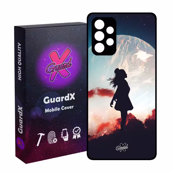 کاور گارد ایکس طرح دختر مدل Glass10195 مناسب برای گوشی موبایل سامسونگ Galaxy A72