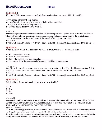خرید و دانلود نسخه کامل کتاب Network  CompTIA ExactPapers N10-003 Questions