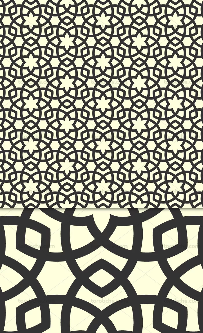 وکتور طرح پترن و بکگراند اسلامی - گرافیک با طعم تربچه