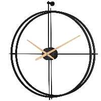 ساعت ديواری فلزی لوتوس کد محصول: M-18030-WILHELM-BLACK