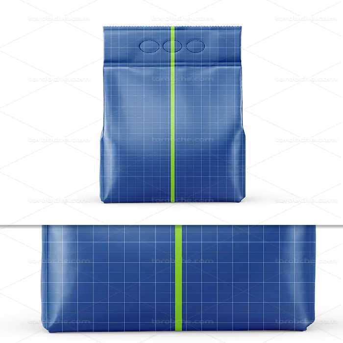 موکاپ بسته بندی کیسه لایه باز | گرافیک با طعم تربچه