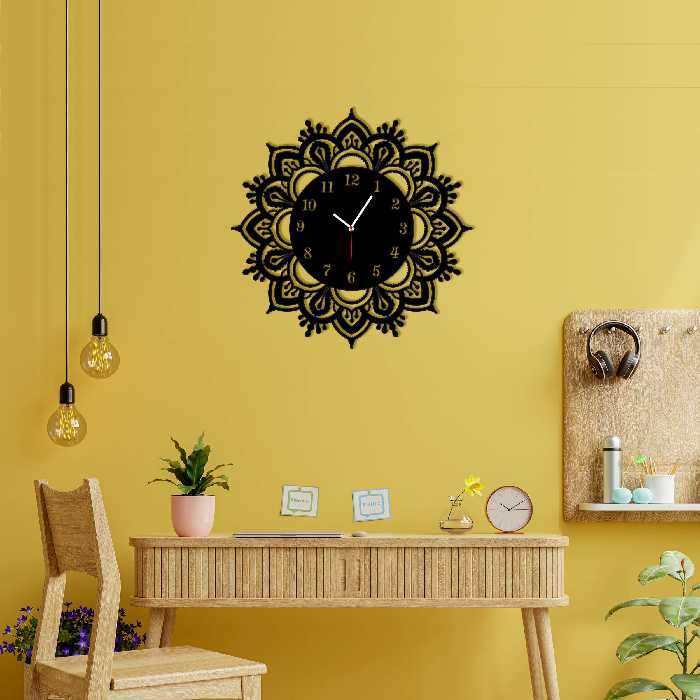 ساعت دیواری ماهوت طرح ماندالا کد 063