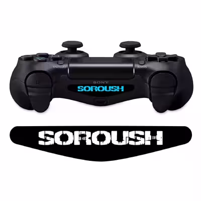 برچسب لایت بار دسته پلی استیشن 4 ونسونی طرح Soroush