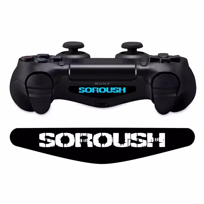 برچسب لایت بار دسته پلی استیشن 4 ونسونی طرح Soroush