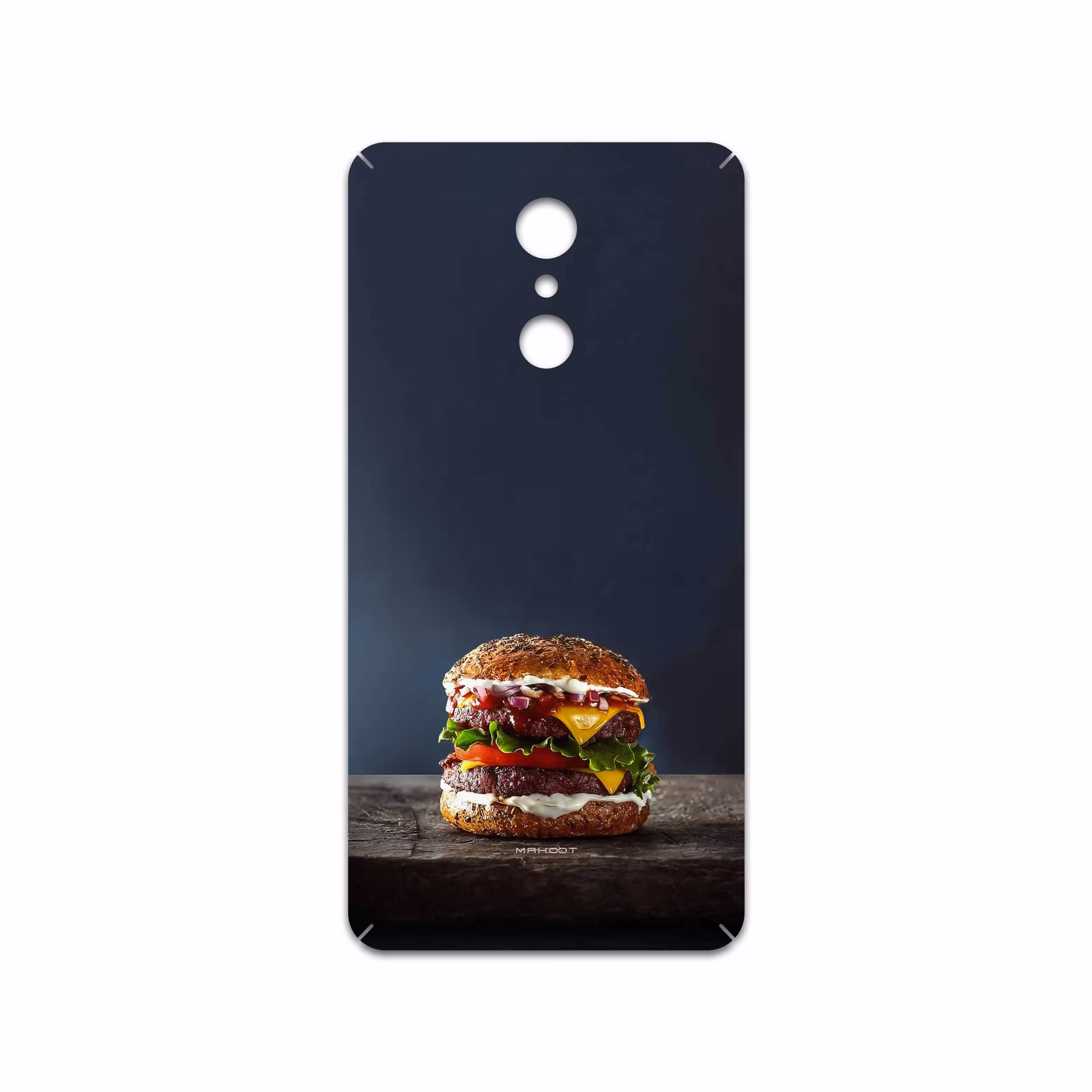 برچسب پوششی ماهوت مدل Hamburger مناسب برای گوشی موبایل ال جی Q Stylus