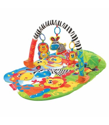 پلی گرو - پلی جیم و تشک بازی سفری طرح حیوانات جنگل Playgro