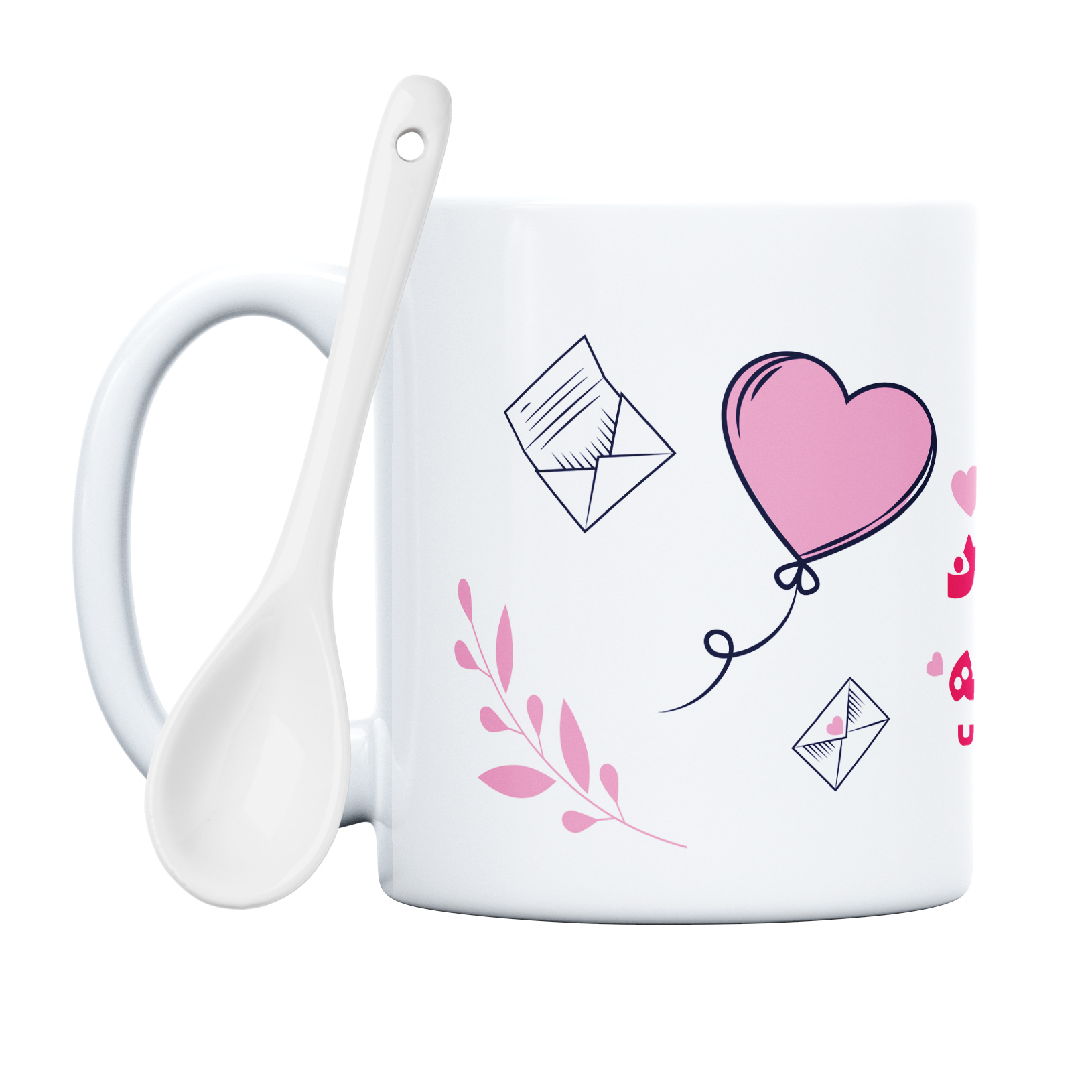 ماگ طرح عشق مدل دل و جان