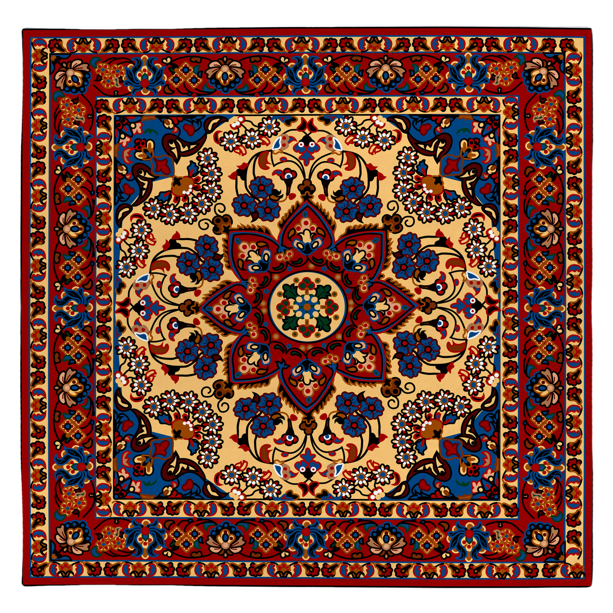 رومیزی طرح فرش کد 952