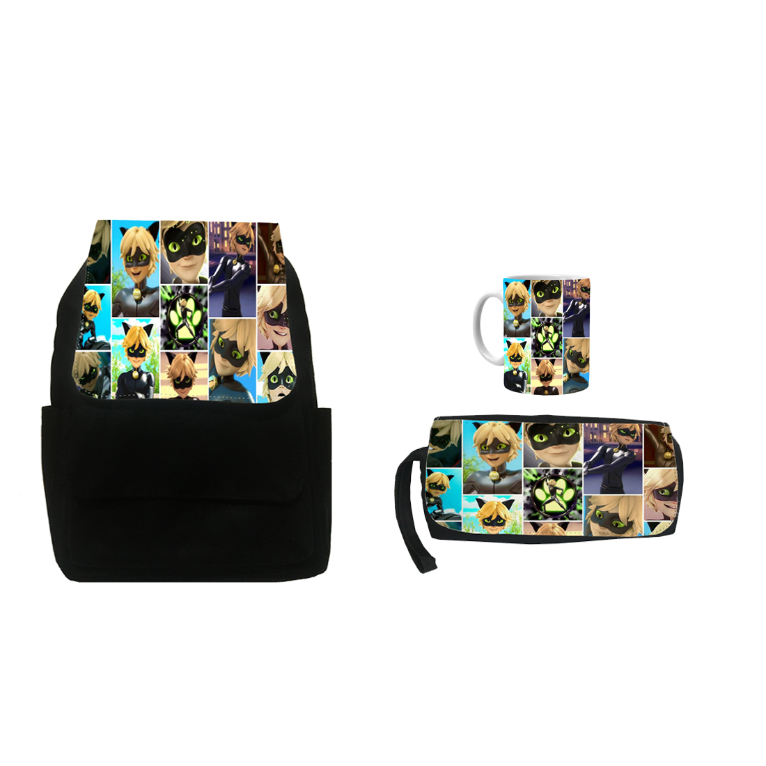 کوله پشتی طرح دختر کفشدوزکی کد sk11 به همراه جامدادی و ماگ