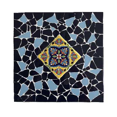 تابلو کاشی کاری طرح گل بوته کد SM 11