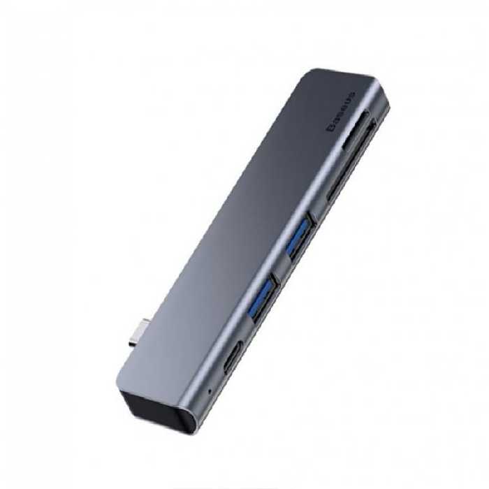 هاب آداپتور تایپ سی بیسوس Baseus Harmonica 5 in 1 HUB Type C Adapter