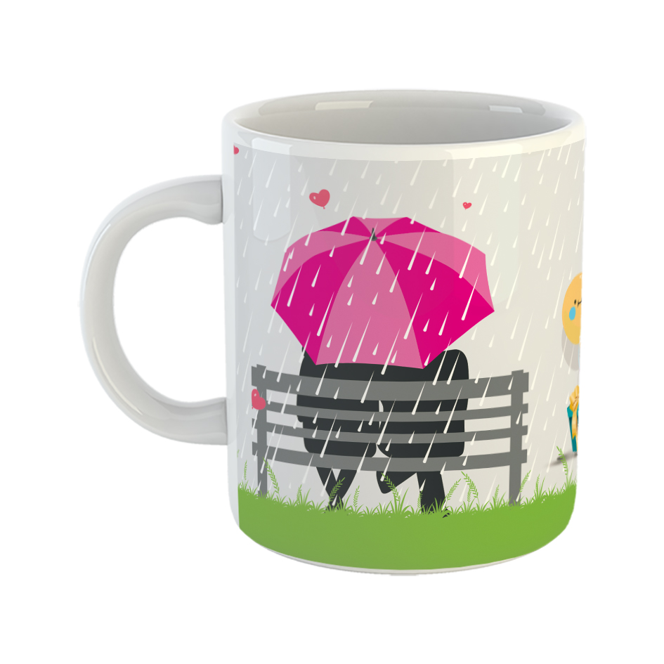 ماگ طرح تولدت مبارک مدل آذر ماهی